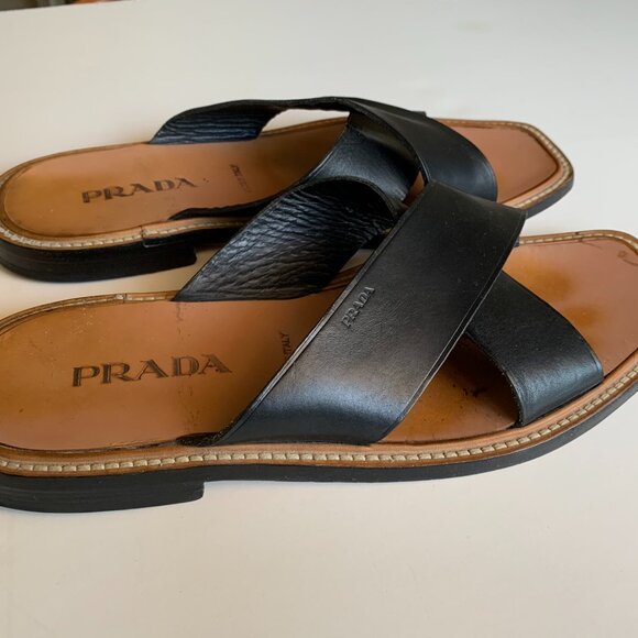 Men's PRADA Sandals, Size 10 - Picture 4 of 5